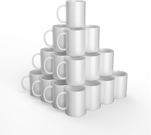 15 oz White Sublimation Mugs - 36 Count, Infusible Ink Compatible Crafting Bliss - Picture 3 of 11