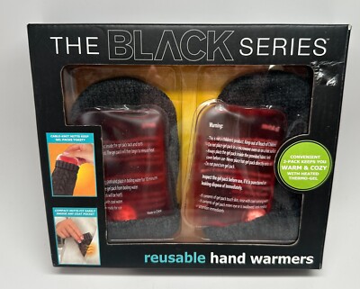 MerchSource ''The Black Series'' Reusable Hand Warmers NEW