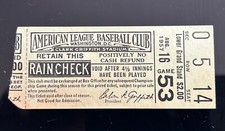 1957 Ticket Washington SENATORS at RED SOX Jackie Jensen Hit/Chuck Stubbs Win⚾️