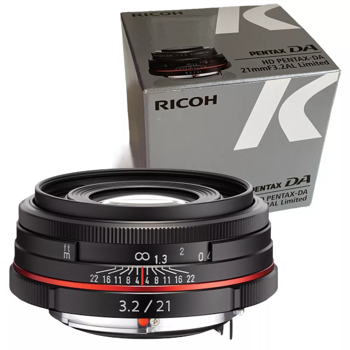 New HD PENTAX DA 21mm F3.2 AL Limited Lens in Black K Mount Pentax-DA