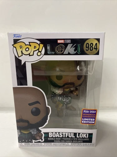 Funko POP! Marvel Limited Edition #984 Loki Boastful Loki Bobble Head Vinyl Fig