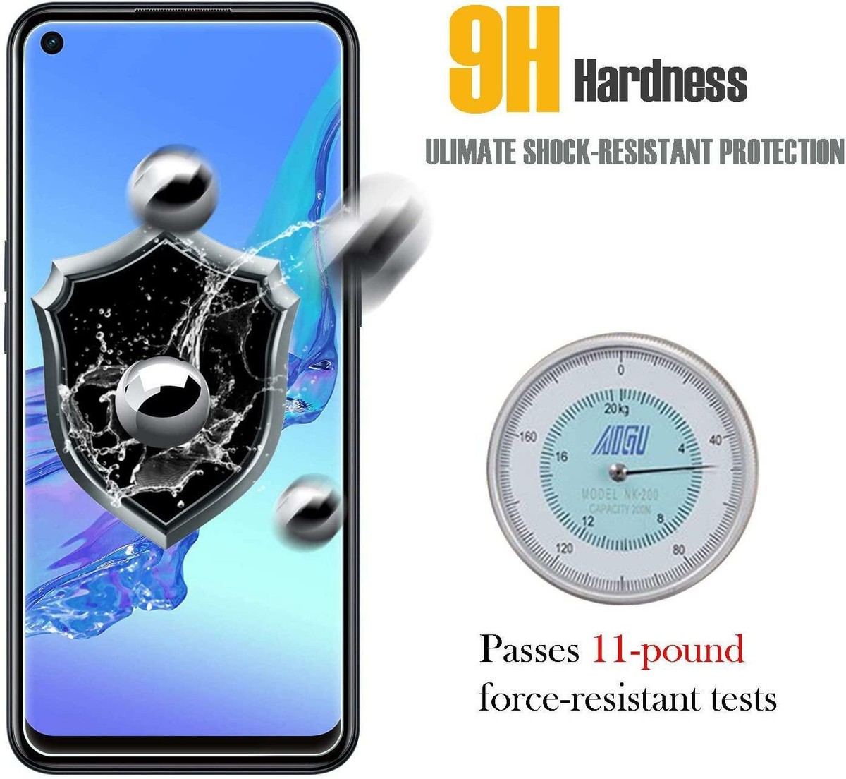 4 Pezzi Per OPPO A53 Vetro OPPO A53 Vetro Temperato 9H HD - Foto 6