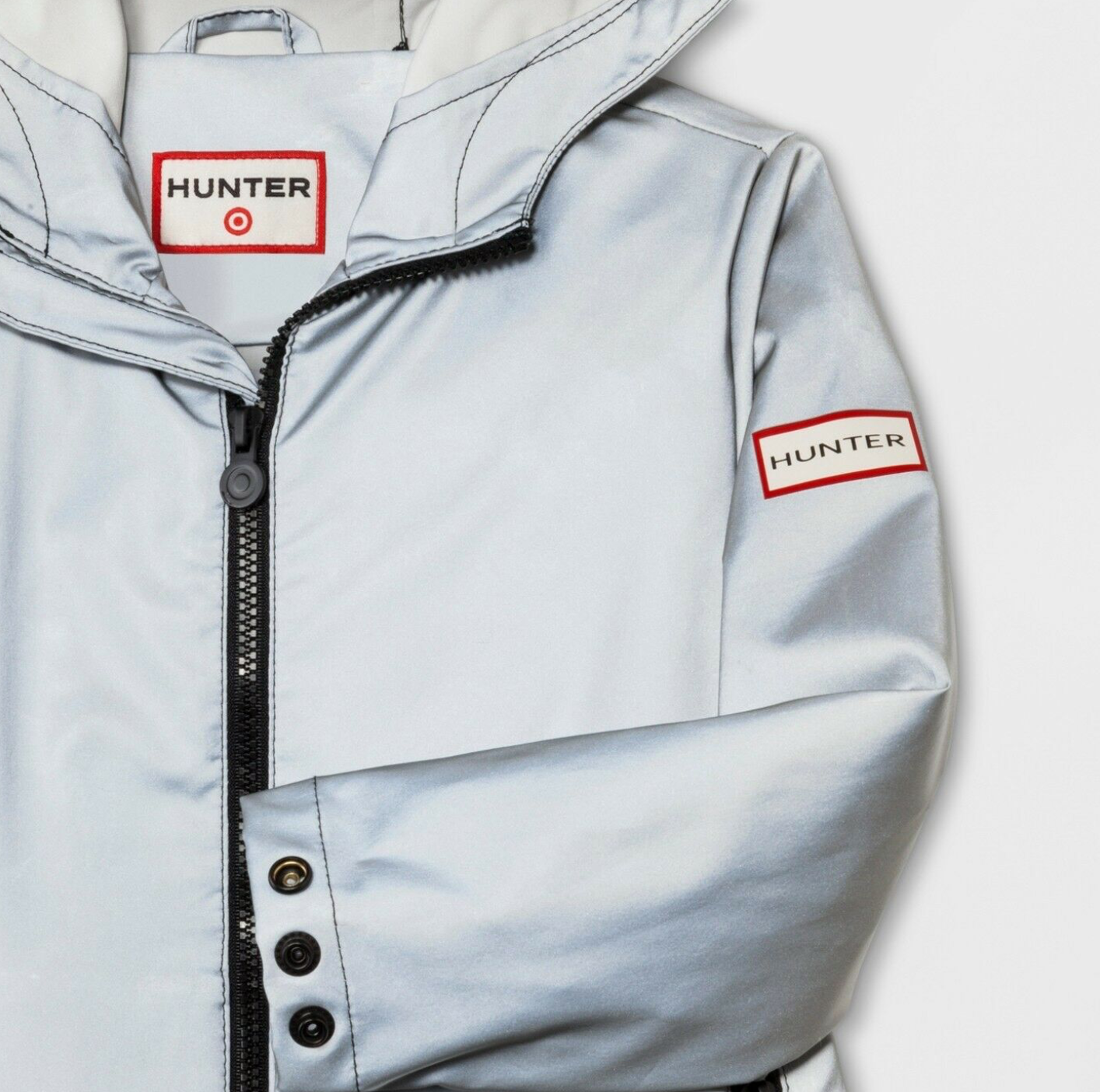 hunter reflective raincoat