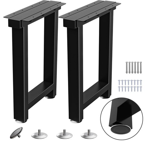 Metal Table Legs Heavy Duty 16”H x 12”W Metal Furniture Legs for Dining
