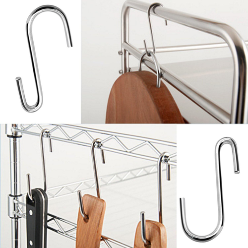 20 Pack Heavy Duty S Hooks Stainless Steel S Shaped Hooks Hanging Hangers for Ki - Picture 3 of 12