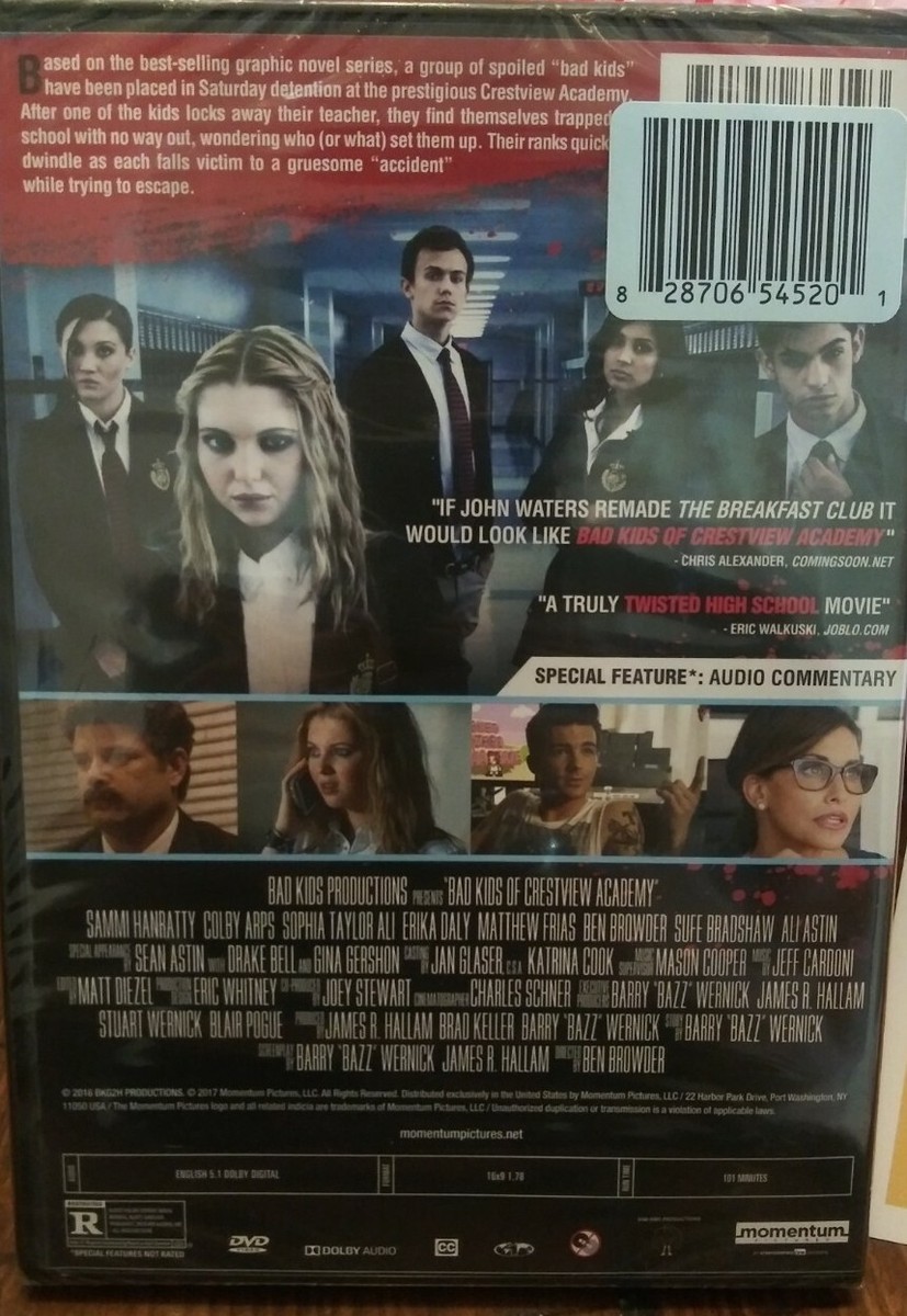 NEW! Bad Kids of Crestview Academy (DVD, 2017) Brand New SEALED