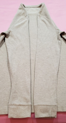 Men's SONOMA Beige Waffle Knit T-Shirt Size Large Tall Long Sleeve - Picture 8 of 9