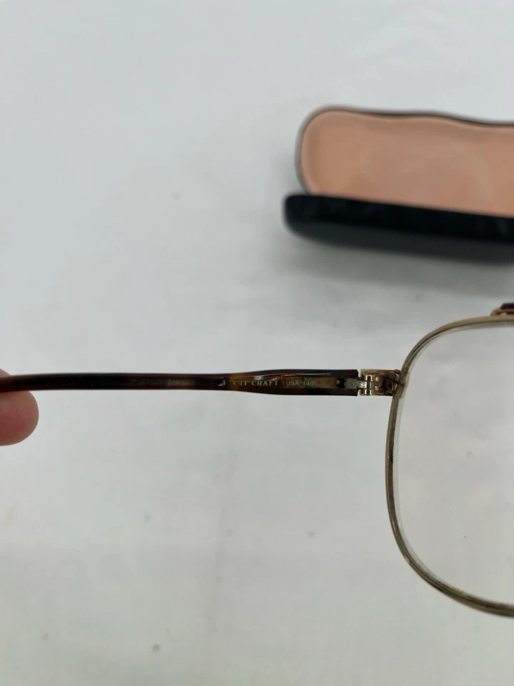 Marcos oftálmicos Oscar De La Renta dorados vintage Foto 2 de 4