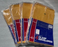 Mead Kraft Clasp Envelopes 9" x 12" Manila Lot of 192 Total (4 per pack/48 packs