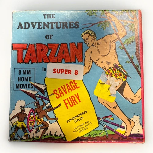 Vintage “The Adventures of Tarzan in Savage Fury” 8mm Home Film Movie