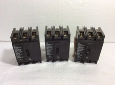 1 Lot Of 3 Westinghouse Circuit Breaker MCP0322RC 3 Amp 3 Pole 600 VAC