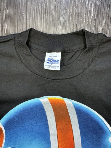 Vintage NFL 1992 John Elway Salem Sportswear Big Face Denver Broncos Shirt Large - Picture 3 of 6