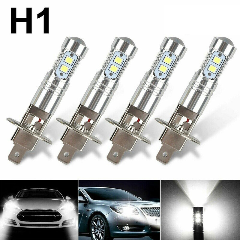 H1 LED Auto Headlight Bulbs 1800LM 6000K White Super Bright Car