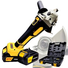 Smerigliatrice Angolare Flex 21V 100/125mm con 2 Batterie 4Ah 8500rpm Valigetta