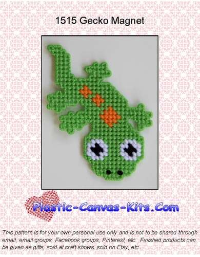 Gecko Imán-Patrón o de lona plástica |