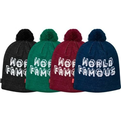 Supreme Uptown Beanie Black/Maroon F/W 13