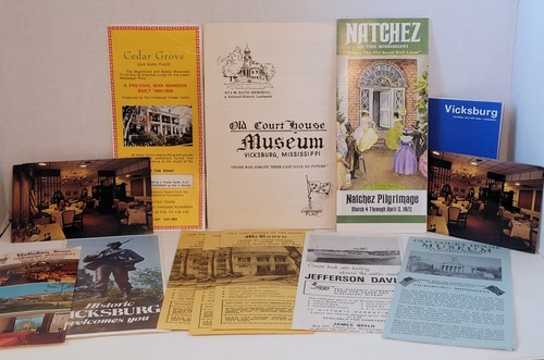Vintage Mississippi Travel Brochures Postcards Collectible