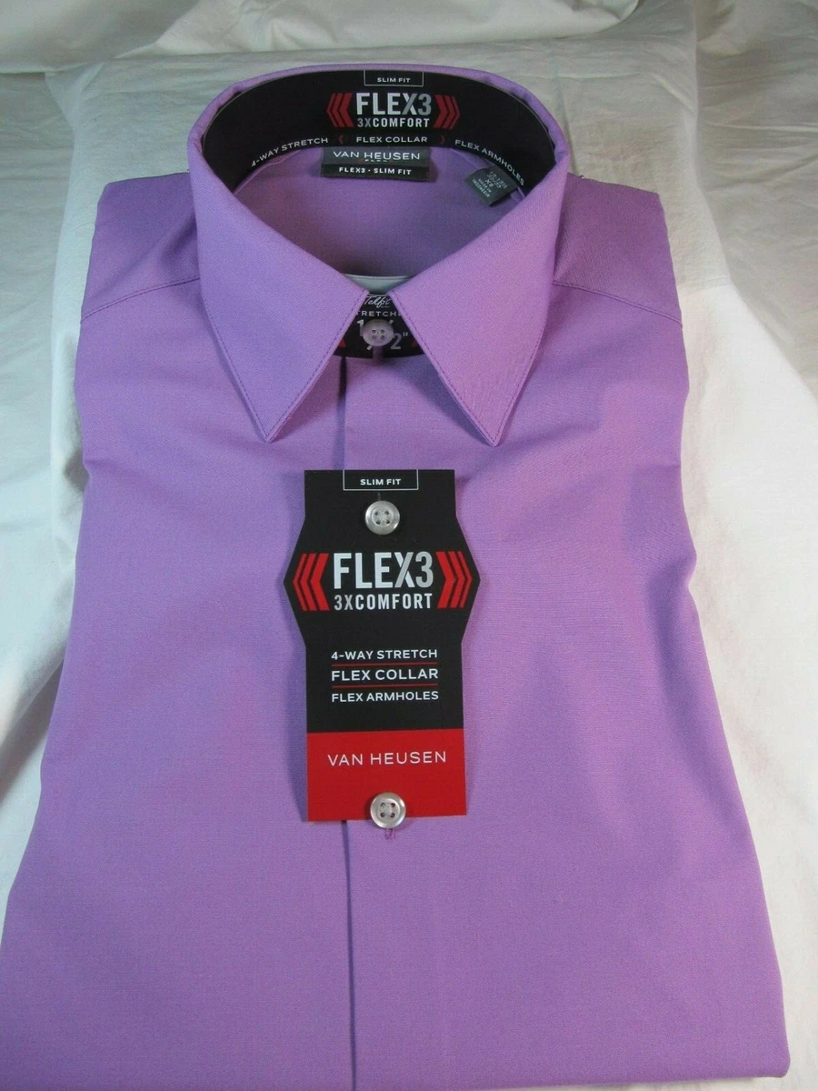 Van heusen purple shirt discount