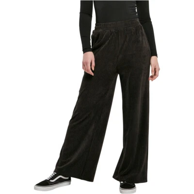 Urban Classics Ladies Velvet Rib Straight SweatPants Damen Kord Jogginghose Hose - Bild 1 von 4