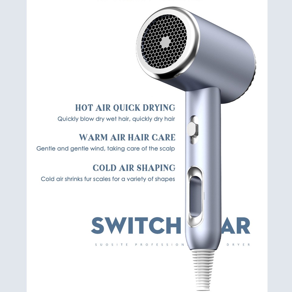 Negative Ion Hair Dryer 1600W Drying Hair Care Blow Dryer Hairdryers 2