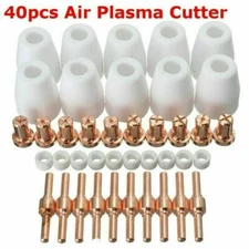 40X Air Plasma Cutter Consumables Extend Tips For PT-31 LG-40 Torch CUT-40 50