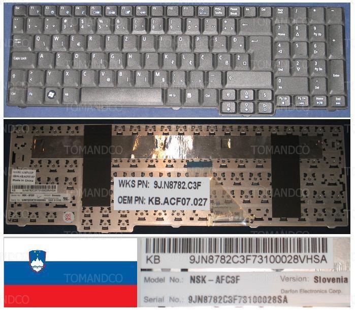 Clavier Filaire Acer SK9610 QWERTZ Slovénie - Port USB, Ouvert Mais Jamais Utilisé