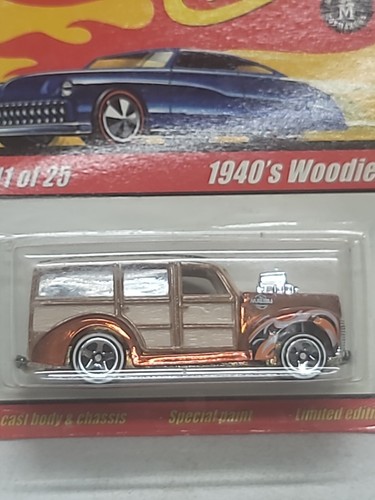Hot Wheels Classics Series 1 #11/25 1940's Ford Woodie Orange w/5sp WW LE - Picture 2 of 3