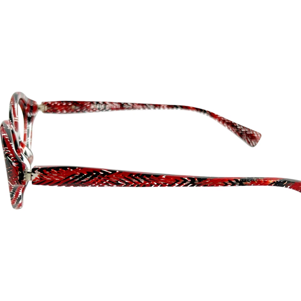 Marco de gafas de plástico para mujer Alain Mikli AO3049 4110 Chevron rojo 53-17 Italia Foto 4 de 4
