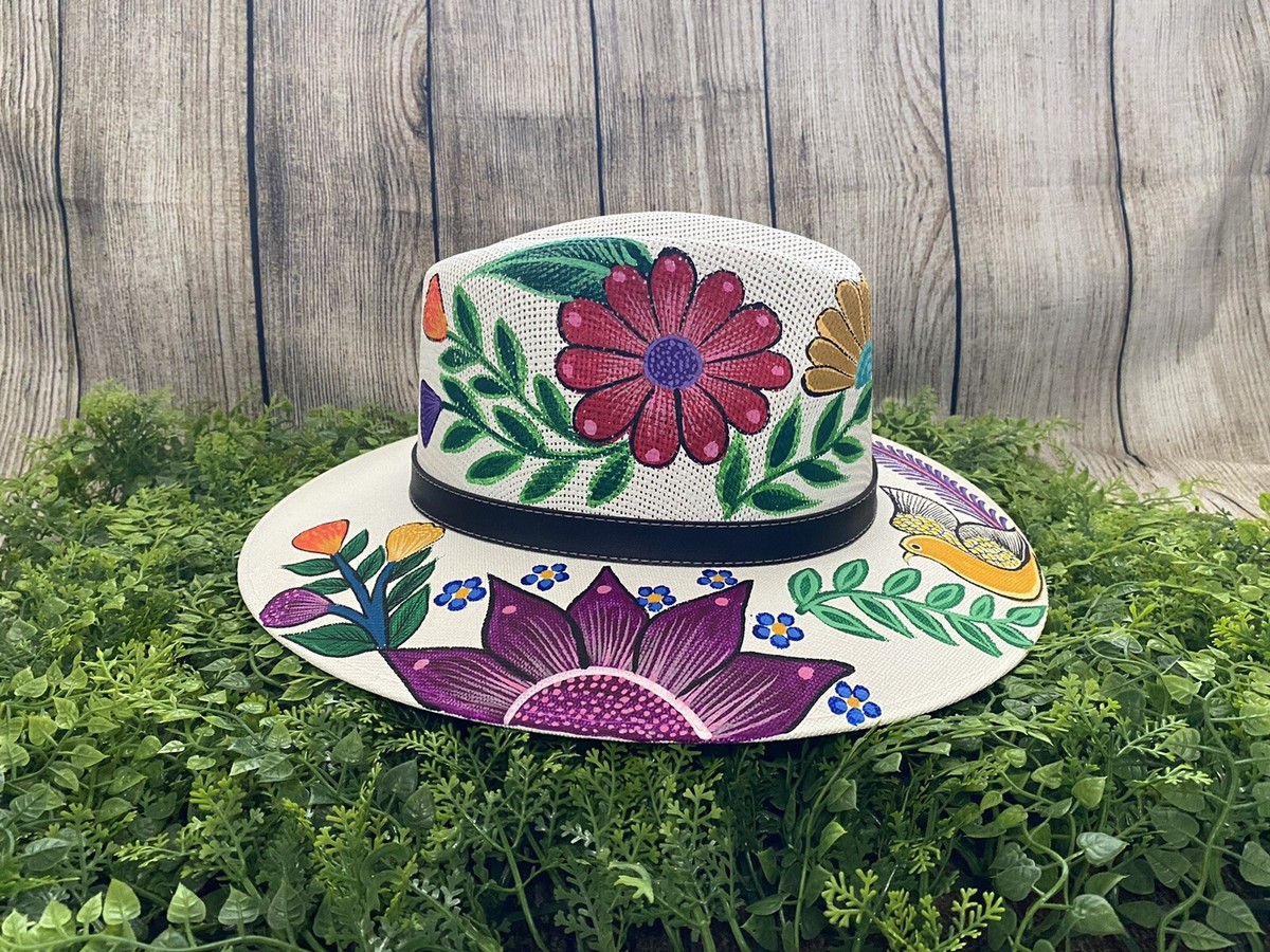 Mexican Artisanal Hand Painted Fedora Hat | eBay display picture 2