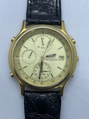 ヴィンテージSEIKO クロノグラフ 7T32-6A5A ゴールド　腕時計 USED VINTAGE SEIKO CHRONOGRAPH 7T32-6A5A GOLD WATCH