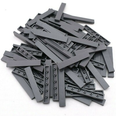 TCM BRICKS Dark Bluish Gray 1x6 Tile Smooth Finishing X25 Compatible Parts Grey
