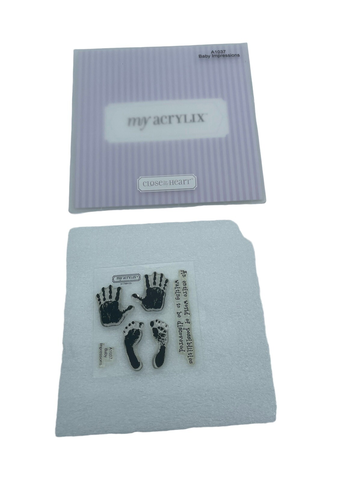 Close To My Heart My Acrylix Clear Stamps Lot Of 5 Pkgs New