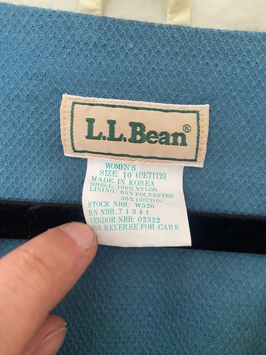 Vintage L.L. Bean Track Suit Size: 10 Jacket Green & Blue