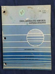 Vintage  FM 3-50-1 DELIBERATE SMOKE OPERATIONS 1982 MANUAL 