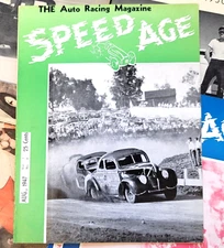 Speed Age Magazine #4 1947 Vintage Auto Racing Hot Rod Stock Car Dirt Track old