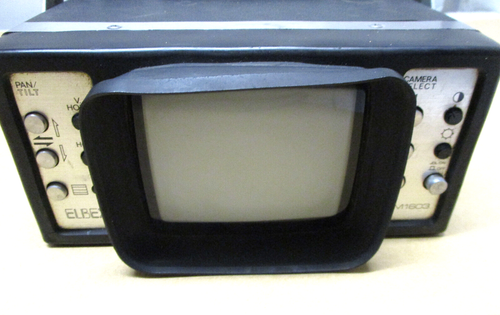 Vintage Elbex EXM1603 Monitor kamery BW CCTV UNIT