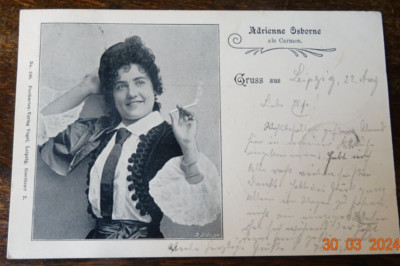 Leipzig 1899 Sängerin  Adrienne Osborne AK U41