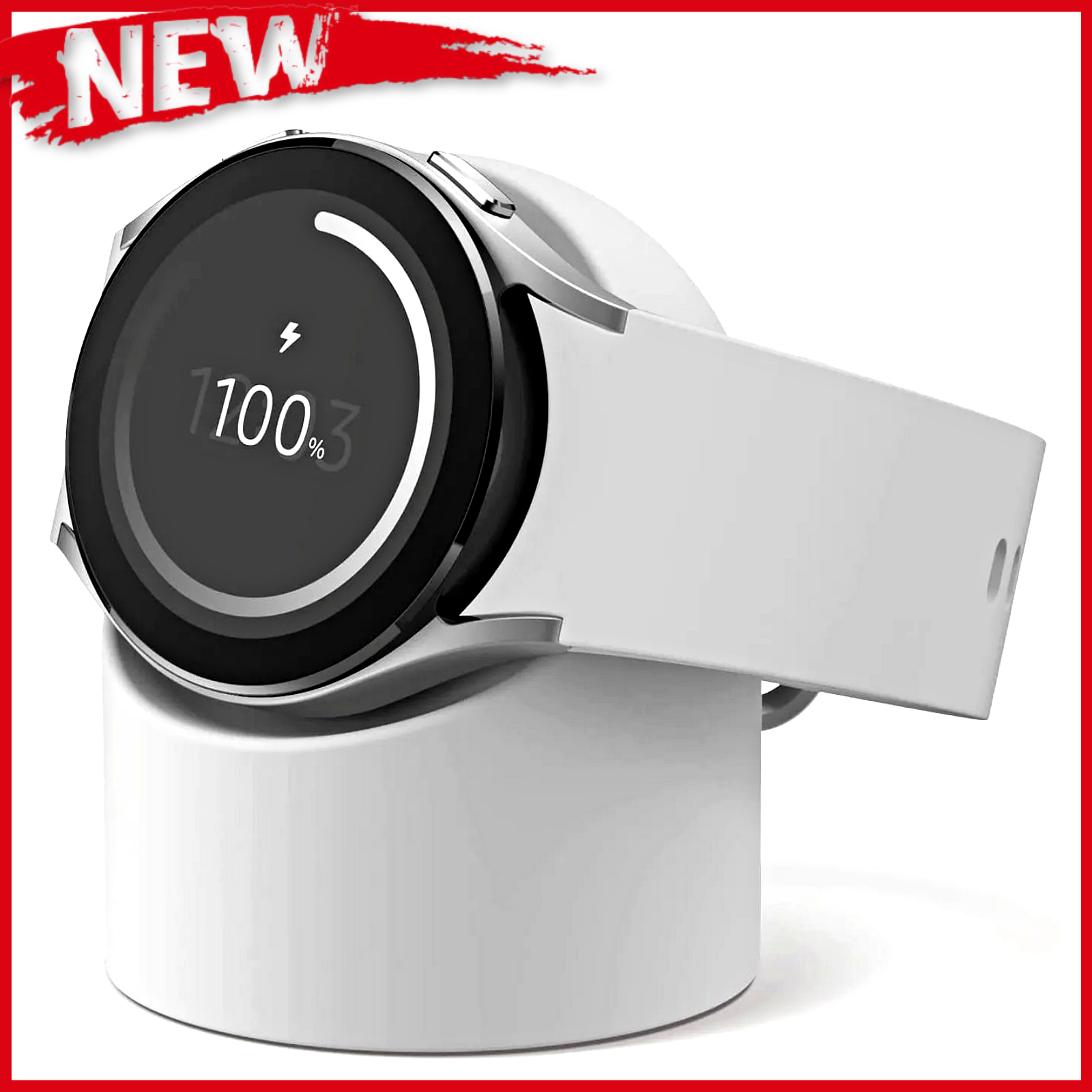 Galaxy Watch Charger Stand Smartwatch Silicone Charging Cradle Dock Station Gear