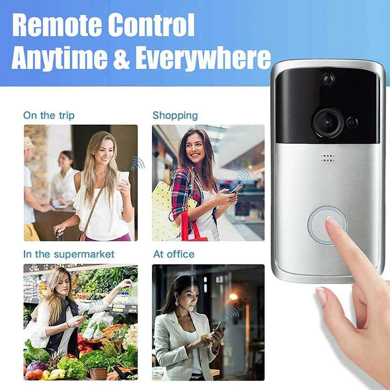 WiFi Wireless Doorbell Smart Phone Security Bell Door Ring