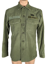 Jungle Jacket Airborne US Army OG-107 BSA-100-2174 VTG 1960s Vietnam Era Poplin