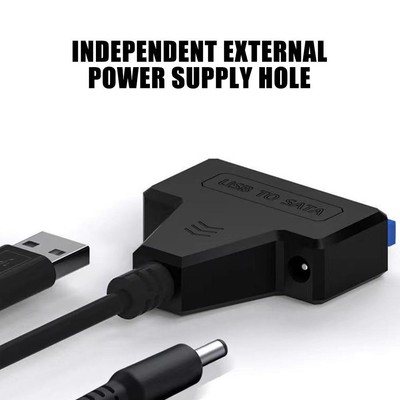 USB 3.0 to SATA 2.5''- 3.5'' Hard Drive SSD HDD Adapter Converter Cable-22Pin