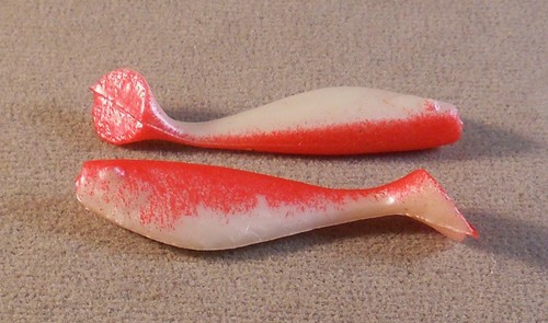 Señuelo de pesca Walleye 2 1/2 in. Custom Shad Tails 1 pieza. Sombra de baño de 10 - Imagen 2 de 4