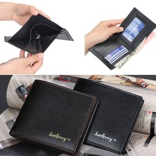 Men's Wallet Leather Bifold ID Card Holder Short Purse Handbag Slim Clutch US