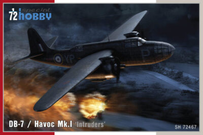 MW22 SPECIAL HOBBY SH72467 DB-7 HAVOC MK.I  INTRUDERS  1/72  PLASTIC KIT