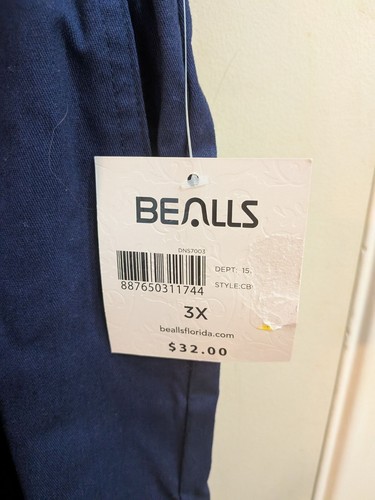 NWT Coral Bay 3X Dark Blue Long Capri Pants Ladies - Picture 2 of 8