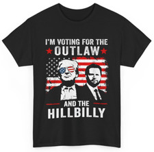 Trump I'm Voting For The Outlaw And Hillbilly Trump Vance T-Shirt