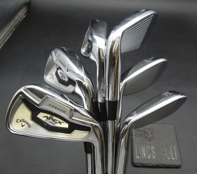 Set 6x Callaway Apex Pro 16 Forged 5-PW Eisen Stiff Stahlschäfte