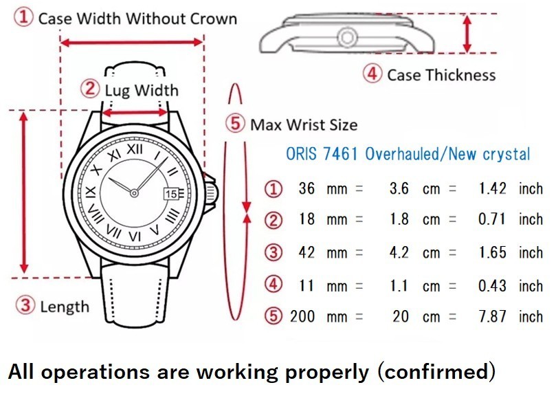 Overhauled ORIS 7461 Automatic Small Seconds Silv… - image 3