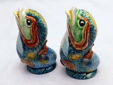 Dartmouth Type multicolour Gurgle jug Salt and Pepper Shakers 4"