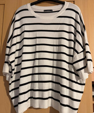 Dunnes Stores Ladies Striped Short Sleeve Jumper size 2XL